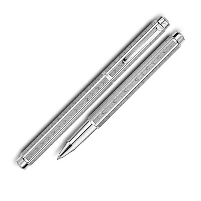 Caran d'Ache - Ecridor - Chevron Palladium Plated Rollerball 838.286