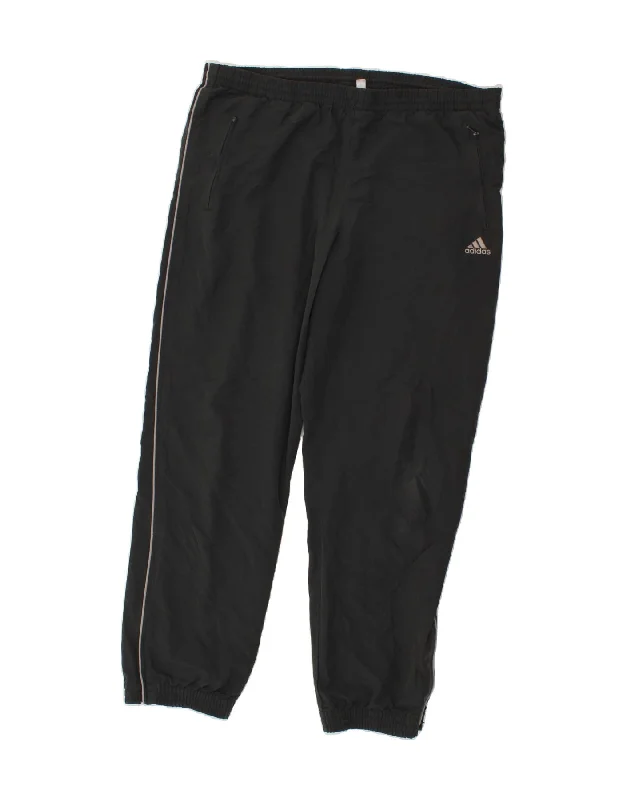 ADIDAS Mens Tracksuit Trousers Joggers UK 44/46 Large Grey Polyester