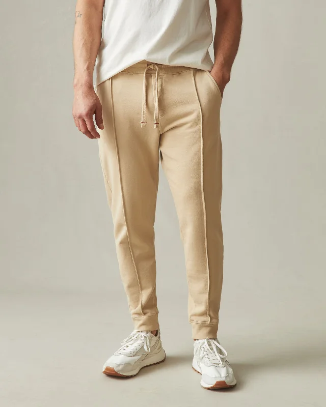 Pintuck French Terry Jogger - Safari