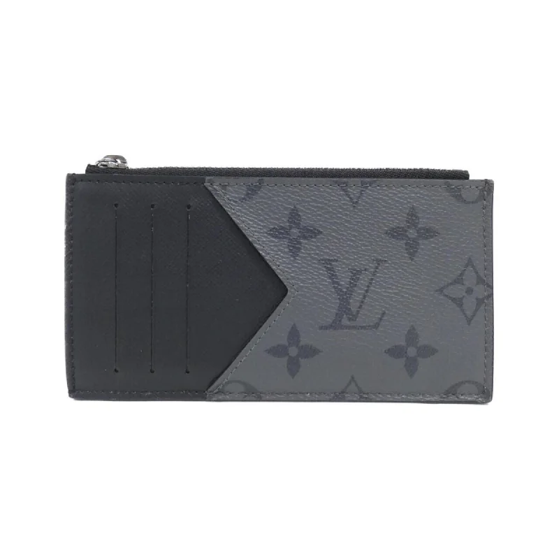 Louis Vuitton Gris Coated Canvas Leather Card Case (Pre-Owned)