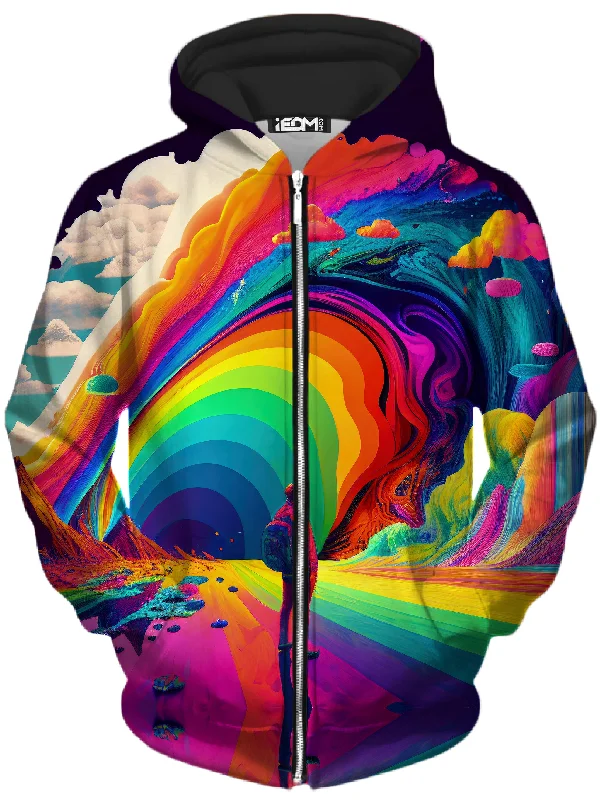 We Are All Mad Here Unisex Zip-Up Hoodie