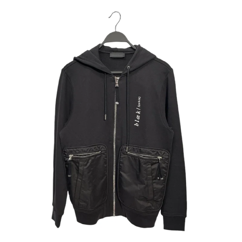 DIESEL BLACKGOLD/Zip Up Hoodie/M/Black/Cotton/