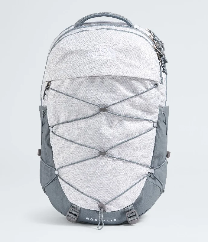 TNF White Metallic Mélange/Mid Grey-NPF