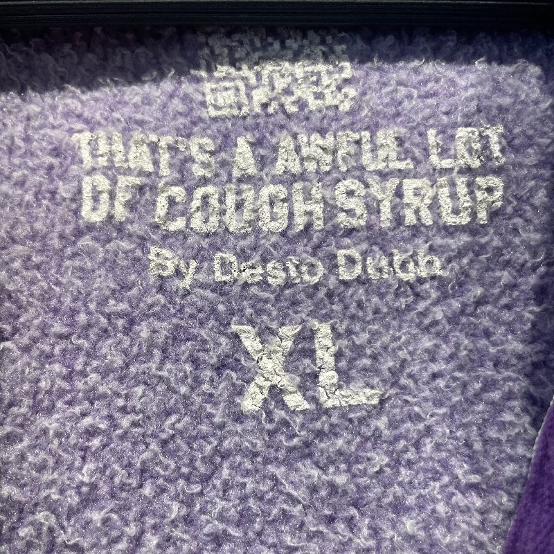 That's a Awful Lot of Cough Syrup/Zip Up Hoodie/XL/Cotton/PPL/