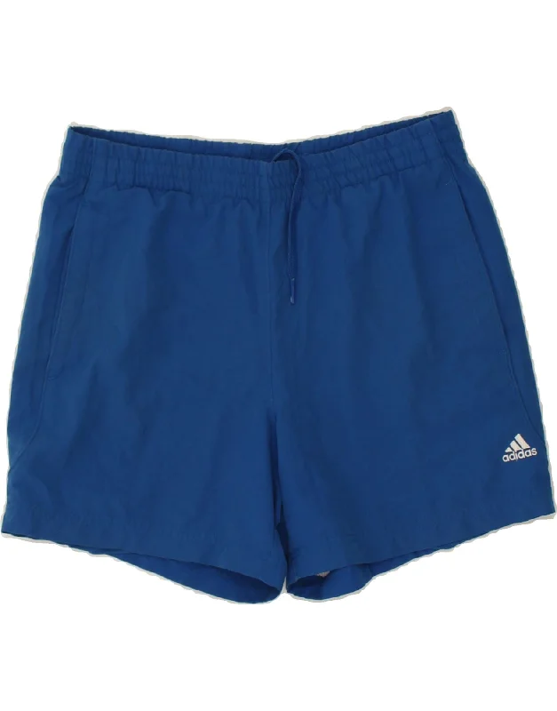 ADIDAS Mens Sport Shorts Small Blue Polyester