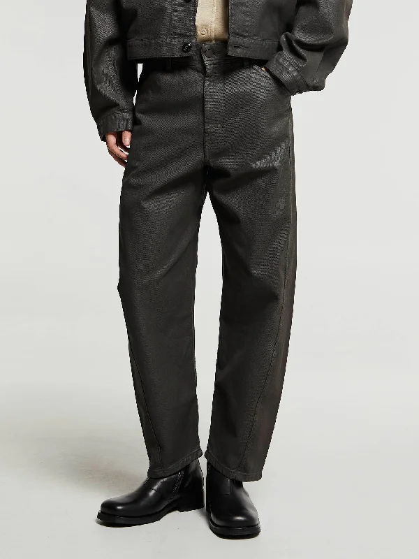 Twisted Workwear Pants in Dark Chocolate
