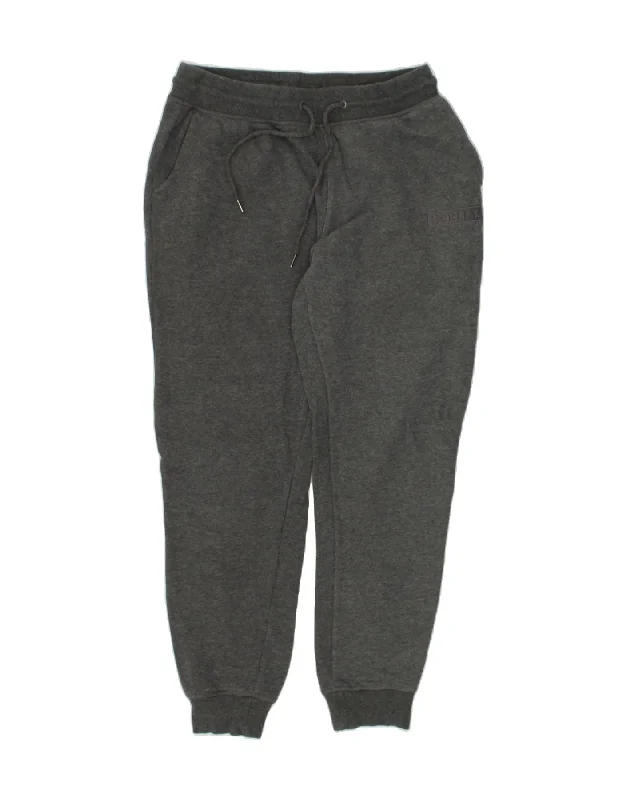 HURLEY Mens Tracksuit Trousers Joggers Small Grey Cotton