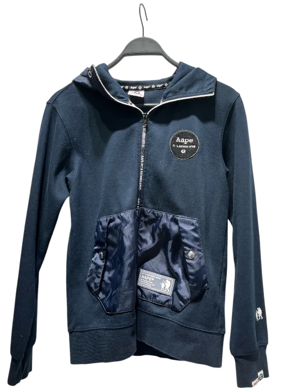 AAPE BY A BATHING APE/Zip Up Hoodie/M/Polyester/NVY/
