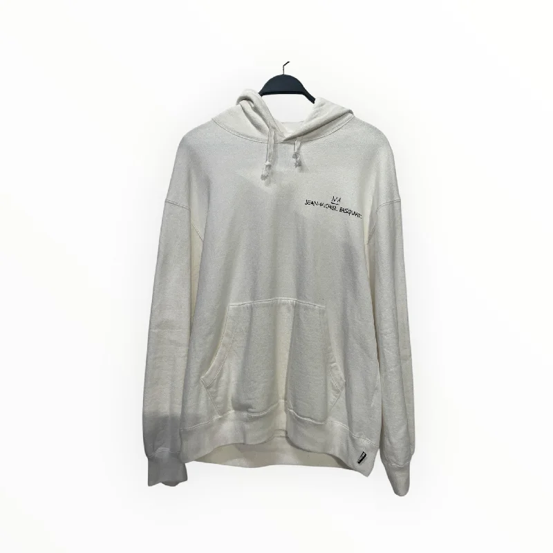 WACKO MARIA/Hoodie/L/White/Cotton/BASQUIAT-WM-SS03