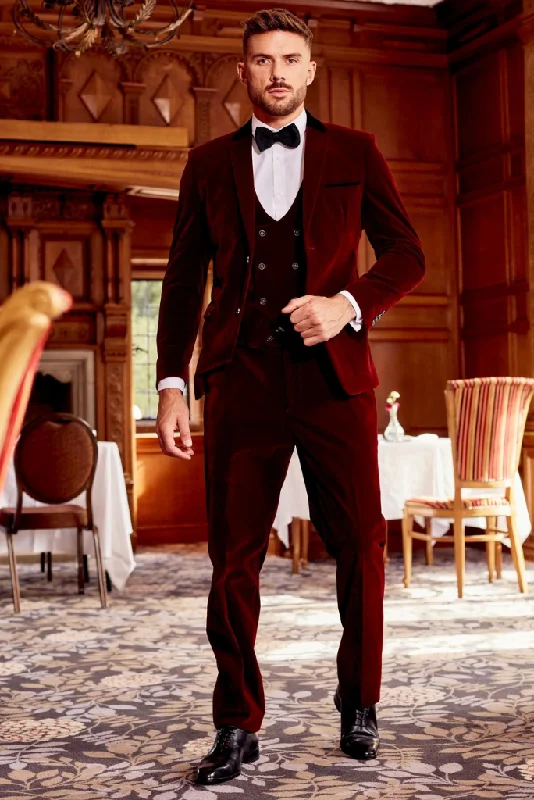 Men's Maroon Velvet Suit Three Piece Suit Slim Fit Suit Wedding Suit Dinner Suit Winter Wear Gift For Him Men's Maroon Velvet Suit Three Piece Suit Slim Fit Suit Wedding Suit Dinner Suit Winter Wear Gift For Him