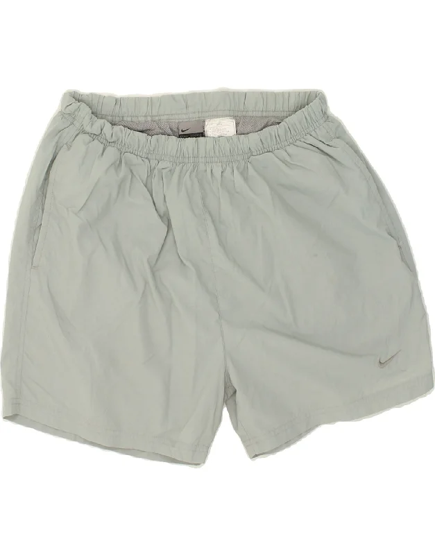 NIKE Mens Sport Shorts UK 36/36 Small Grey Polyester