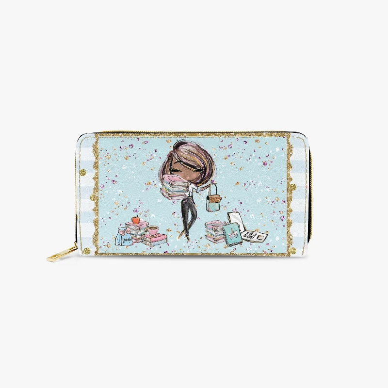 Long Type Zipper Purse - Teacher