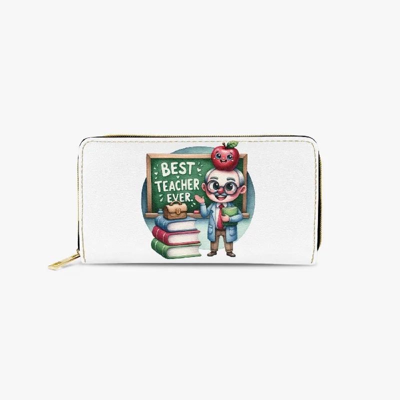 Long Type Zipper Purse - Teacher
