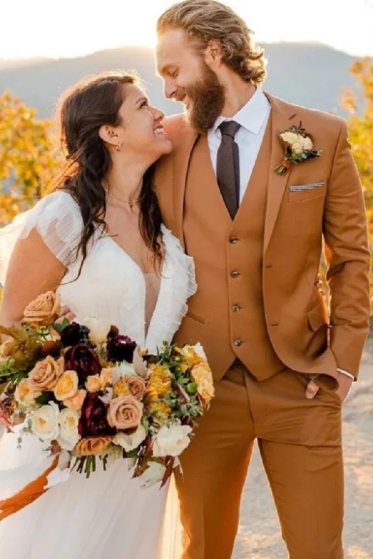 Men's Premium Rust Three Piece Suit Formal Wedding Rust Suit Dinner Suit Slim Fit Suit Rust Elegant Gift For Him Men's Premium Rust Three Piece Suit Formal Wedding Rust Suit Dinner Suit Slim Fit Suit Rust Elegant Gift For Him