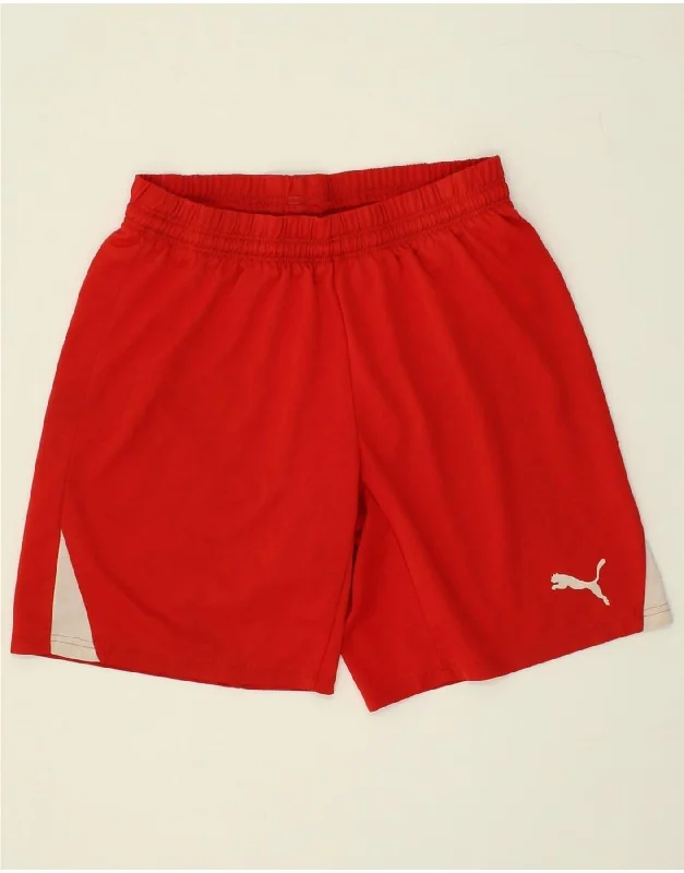 PUMA Mens Sport Shorts Medium Red Polyester