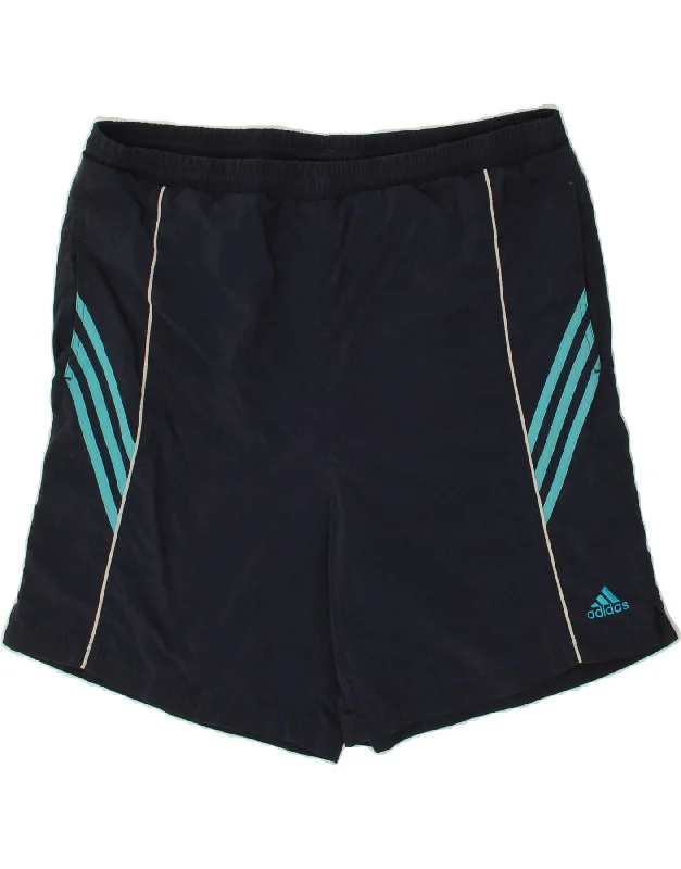 ADIDAS Mens Sport Shorts XL Navy Blue Polyester