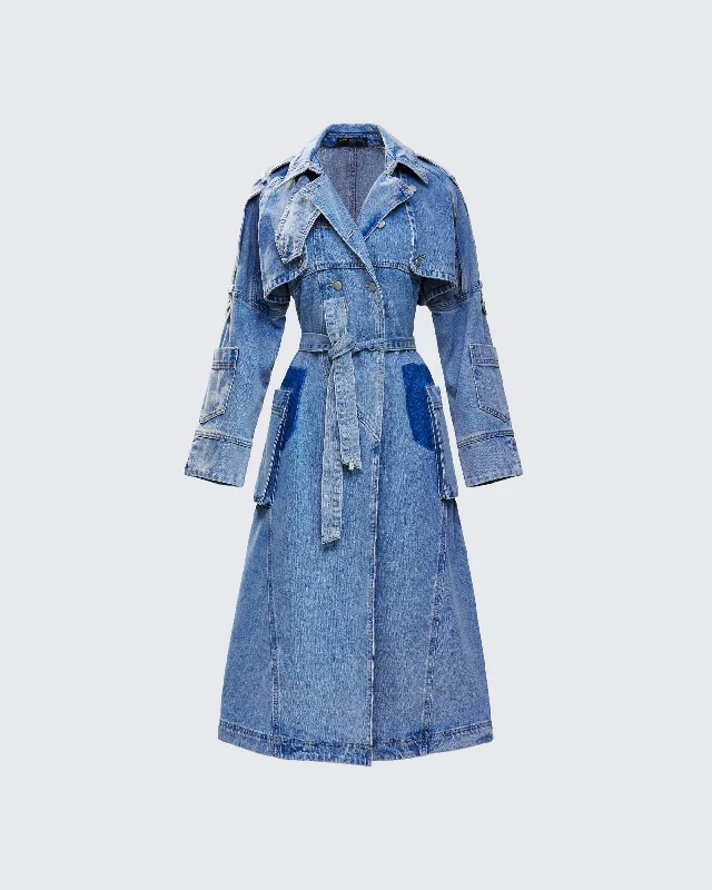 Hestia Denim Trench Coat