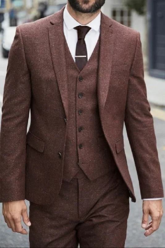 Men Tweed Brown Suit Wedding 3 Piece Suit Winter Coat Pant Slim Fit Suit Tweed Brown Suits Elegant Suit Bespoke Suit Men Tweed Brown Suit Wedding 3 Piece Suit Winter Coat Pant Slim Fit Suit Tweed Brown Suits Elegant Suit Bespoke Suit