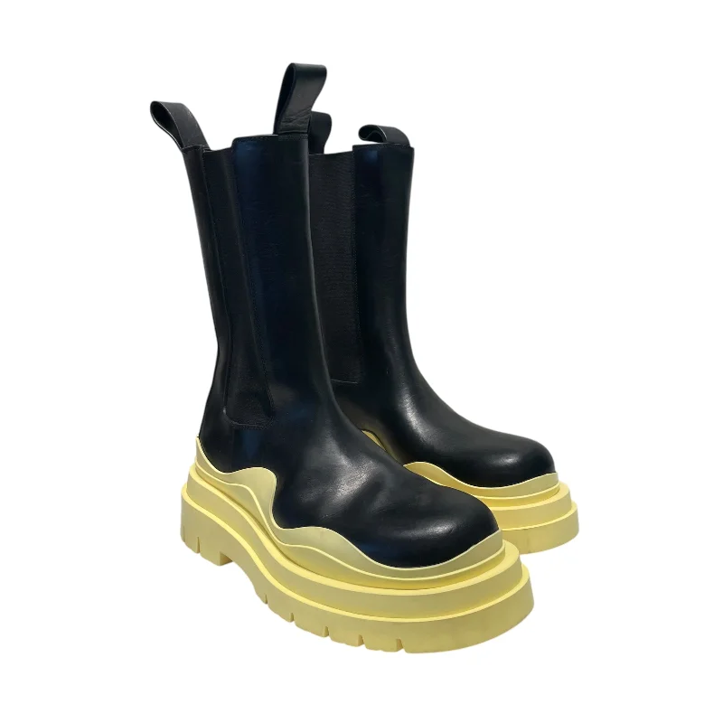 BOTTEGA VENETA/Boots/US 7.5/Leather/BLK/