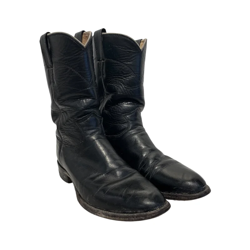 Justin BOOTS/Cowboy Boots/US 8.5/Leather/BLK/