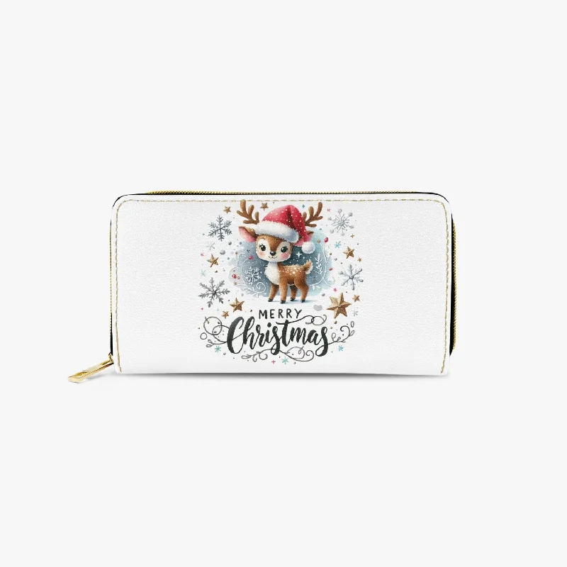 Long Type Zipper Purse - Christmas, Reindeer