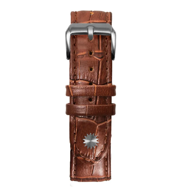 Brown bamboo leather