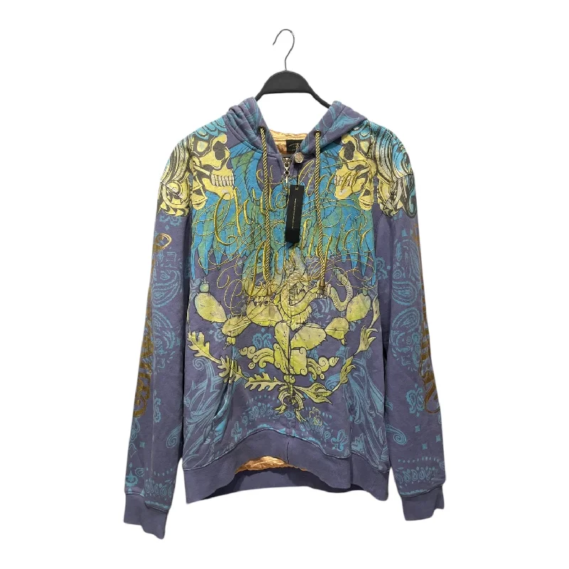 CHRISTIAN AUDIGIER/Hoodie/XL/All Over Print/Cotton/BLU/