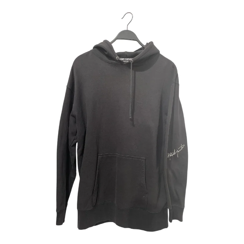 YOHJI YAMAMOTO/Hoodie/4/Black/Cotton/
