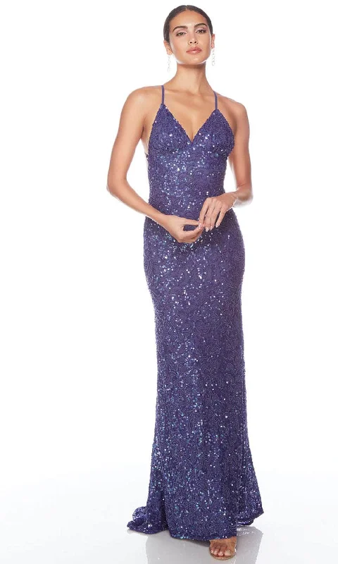 Alyce Paris 88009 - Spaghetti Strap Sheath Evening Dress