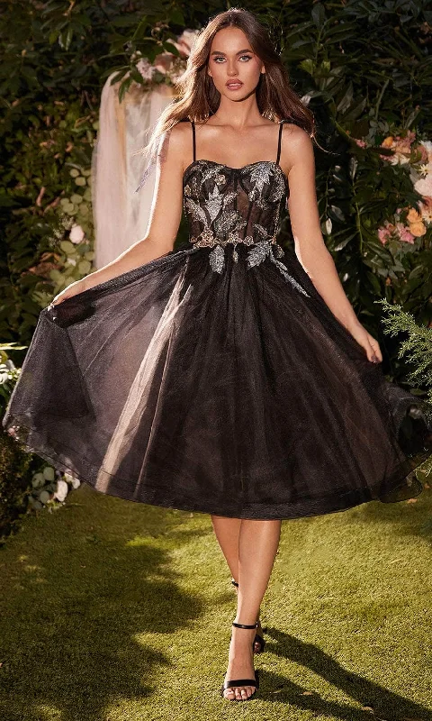 Andrea and Leo A1227 - Bow Straps A-Line Evening Dress